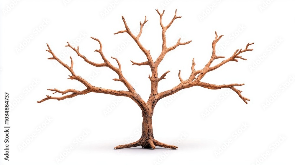 A photostock images of a dead tree with bare branches, isolated on white background, High Quality A photostock images of a dead tree with bare branches, isolated on white background, High Quality