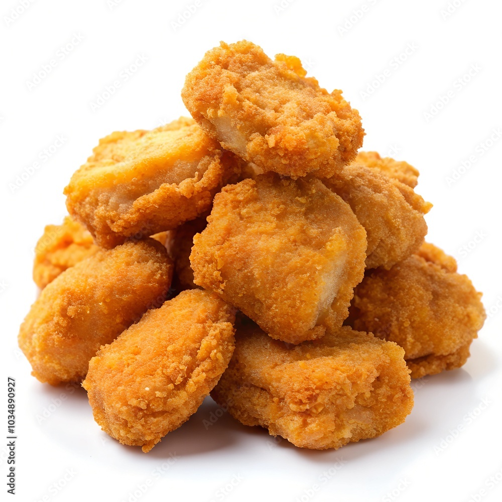 fried nuggets isolated fried nuggets isolated