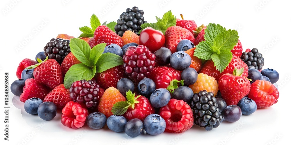 mix berries isolated mix berries isolated