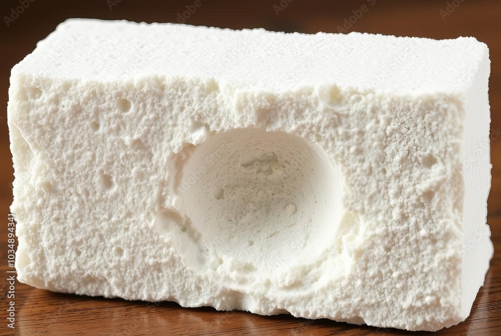 A gypsum block that can dissolve or precipitate based on humidit A gypsum block that can dissolve or precipitate based on humidit