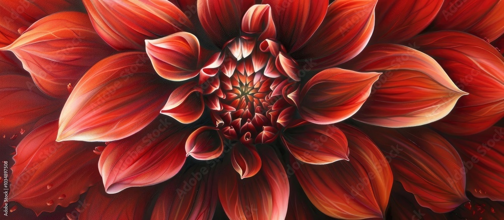 Beautiful Close Up Of A Dahlia Beautiful Close Up Of A Dahlia