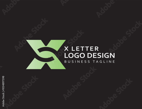 Letter x shape design abstract business logo icon design Company logotype branding emblem idea