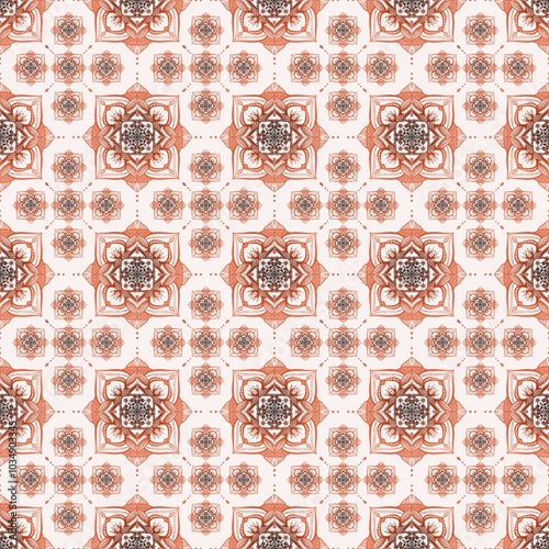 Obraz na płótnie Mandala seamless pattern on background. w salonie