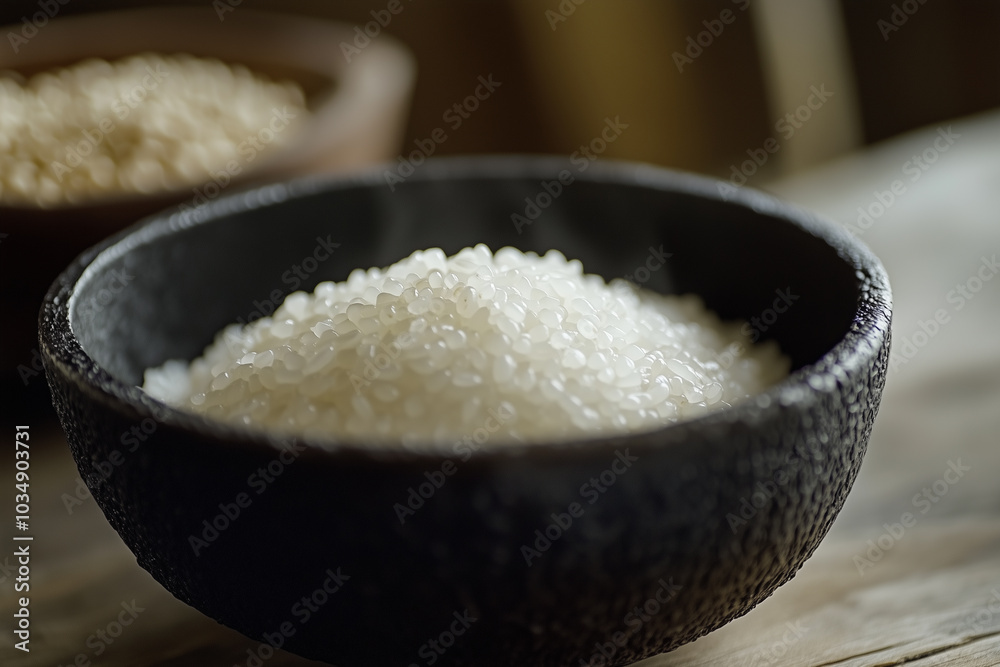 Delicious White Rice in Bowl Delicious White Rice in Bowl