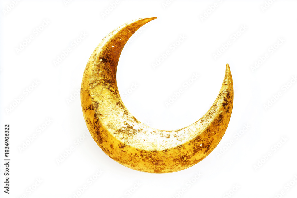 Golden Crescent Moon Decor Golden Crescent Moon Decor