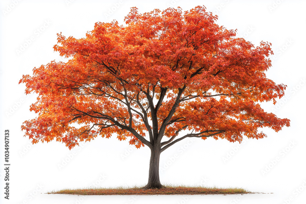 Fototapeta premium Vibrant Autumn Maple Tree