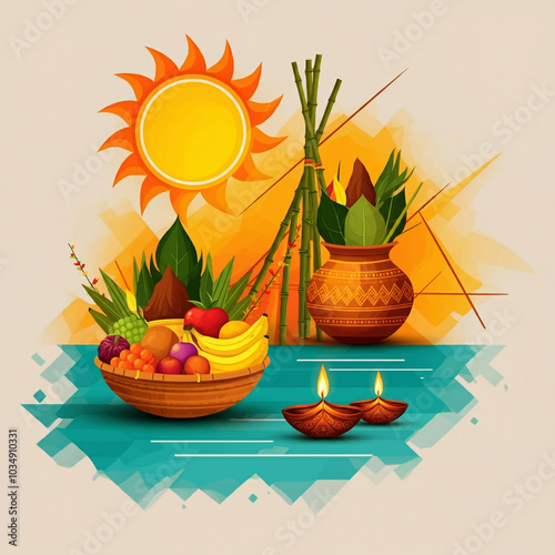 Artistic depiction of tradi...