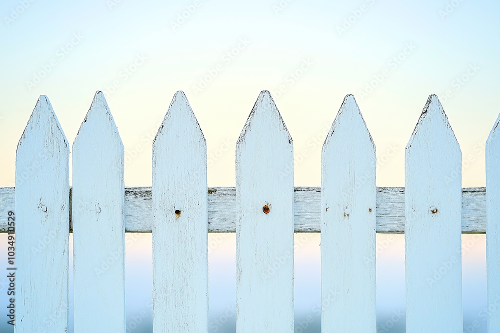 Charming White Wooden Fence Charming White Wooden Fence