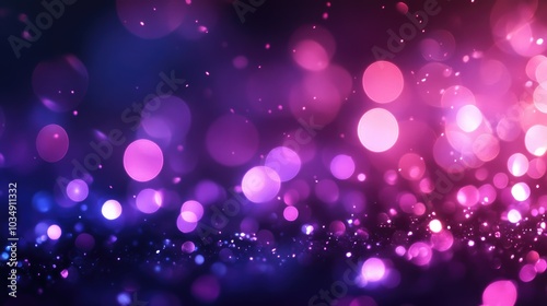 Vibrant sparklers glowing against a rich purple backdrop complemented by bokeh light effects