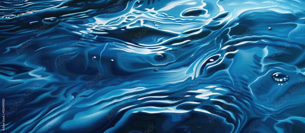 Rush Reflection Into The Blue Water Close Up Rush Reflection Into The Blue Water Close Up