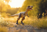 Dinosaur Figure in Natural Setting