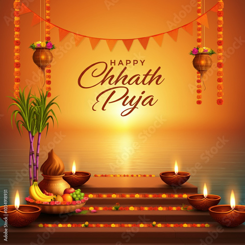 Traditional "Happy Chhath P...