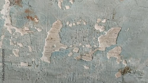 wall paint that is peeling because the wall is damp