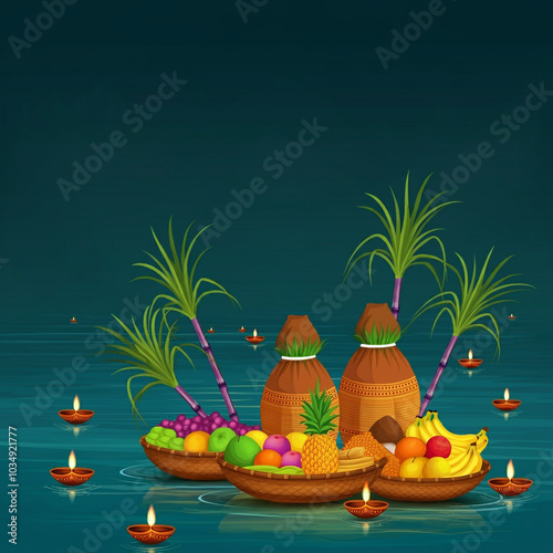 Ritual items, including fru...