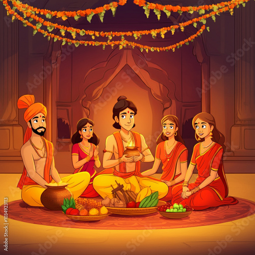 An animated scene showing a...