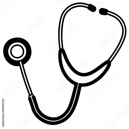 Stethoscope icon vector illustration 