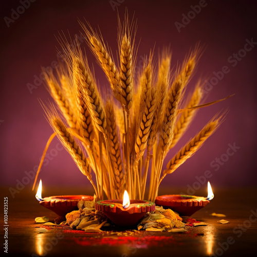 Wheat sheaves illuminated b...