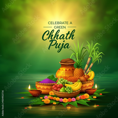 A vibrant display of Chhath...