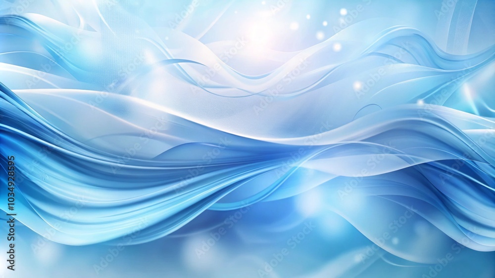 Serene Blue Waves. Abstract Elegance. A light blue abstract wave flows. Fluid blue waves of vapor on a clean white background, embody a serene and airy aesthetic Serene Blue Waves. Abstract Elegance. A light blue abstract wave flows. Fluid blue waves of vapor on a clean white background, embody a serene and airy aesthetic
