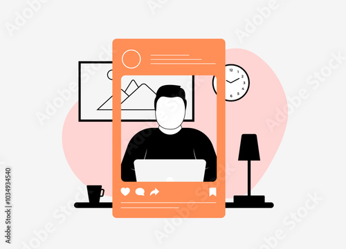 Behind-the-scenes content in marketing shows real moments, building trust and authenticity. Highlighting brand processes, team efforts and creative work. Behind-the-scenes content vector illustration