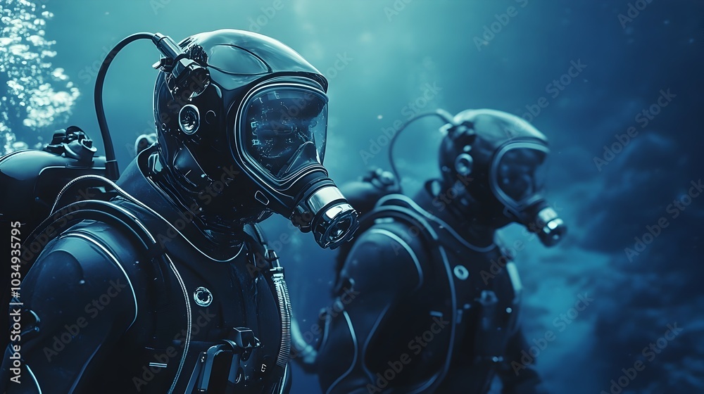 Cyborg Marine Biologists Exploring the Underwater World with Specialized Gear Cyborg Marine Biologists Exploring the Underwater World with Specialized Gear