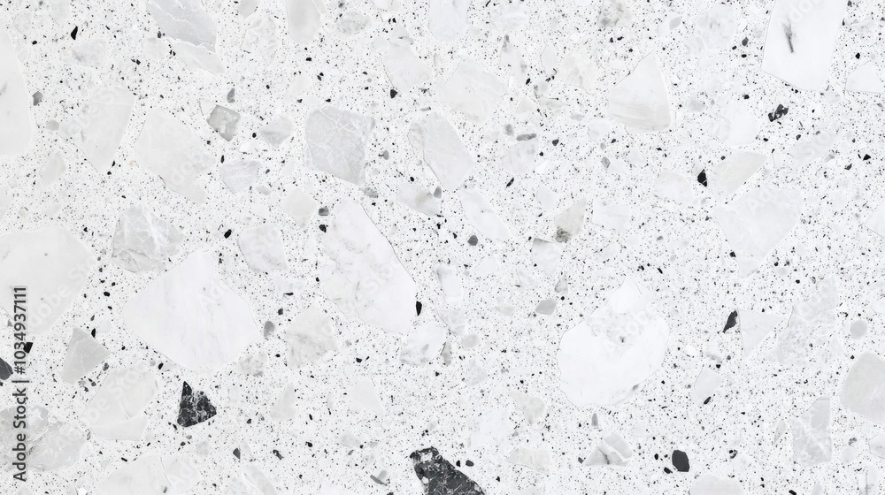 White terrazzo marble texture backdrop White terrazzo marble texture backdrop