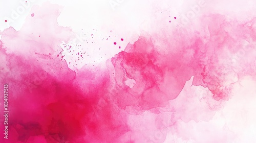 Abstract pink and magenta watercolor texture background a trendy color palette for modern designs