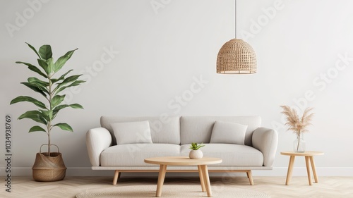 Bright and airy living room featuring sleek modern furniture and abundant natural light for a stylish ambiance.