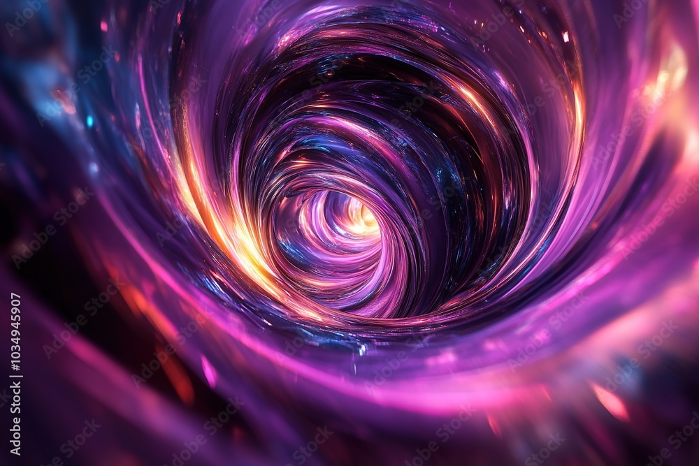 Vivid swirl of colors in abstract tunnel design. Vivid swirl of colors in abstract tunnel design.