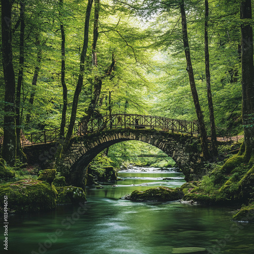 bridge in the forest