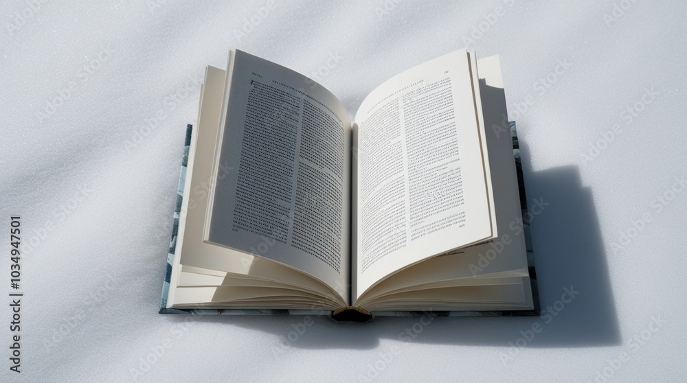 Fototapeta premium A open book isolated on white background