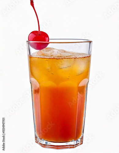 Wallpaper Mural Indulge in this vibrant Cassava drink, a sweet fermented beverage with a touch of syrup, topped with a luscious cherry. Refreshing and exotic! Torontodigital.ca