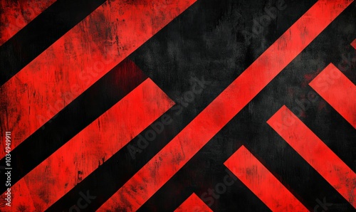 Wallpaper Mural Black and red diagonal stripes with grunge texture. Torontodigital.ca
