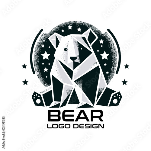 Bear Vector Logo Design photo