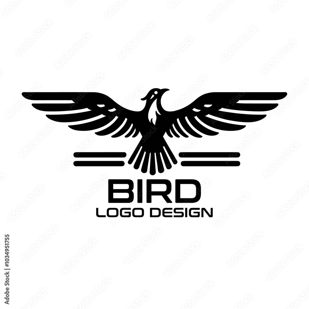 Naklejka premium Bird Vector Logo Design