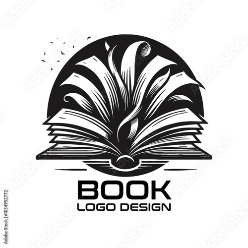 Book Vector Logo Design