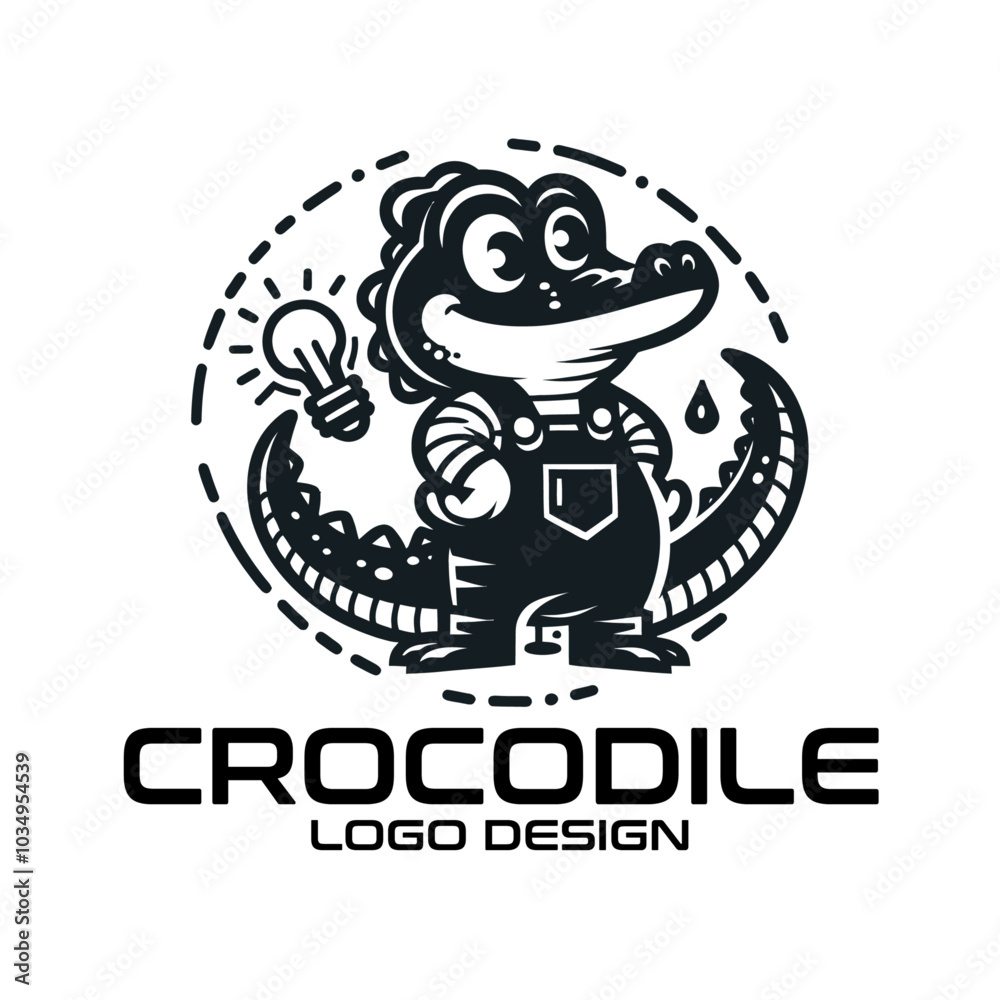 Crocodile Vector Logo Design Crocodile Vector Logo Design