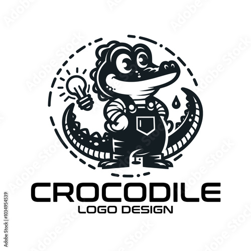 Crocodile Vector Logo Design