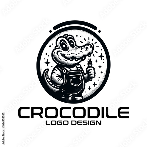Crocodile Vector Logo Design