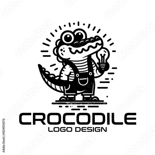 Crocodile Vector Logo Design