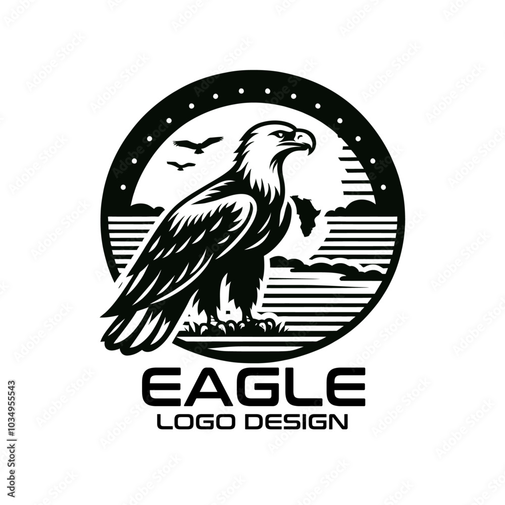 Fototapeta premium Eagle Vector Logo Design