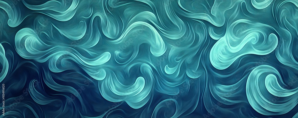 Abstract teal and blue swirling patterns. Abstract teal and blue swirling patterns.
