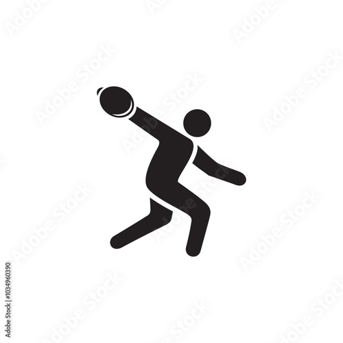 discus throw  icon symbol sign vector