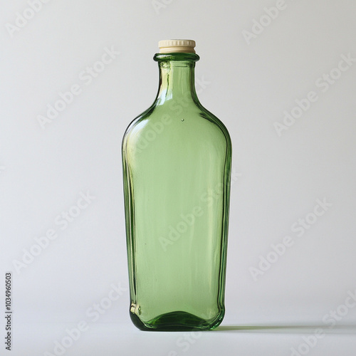 empty green bottle