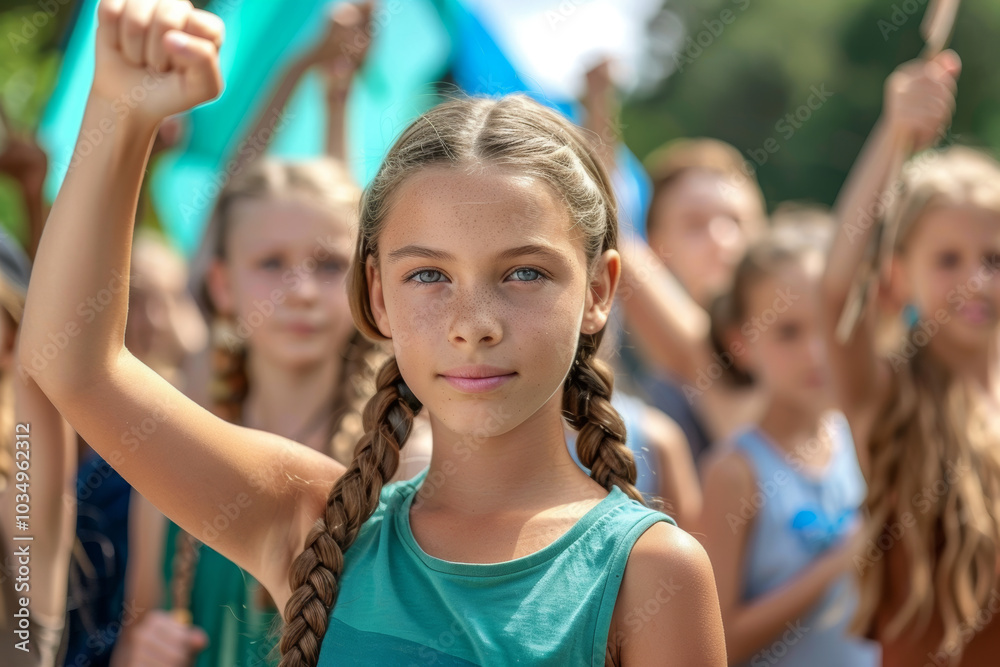 Fototapeta premium children_protesting