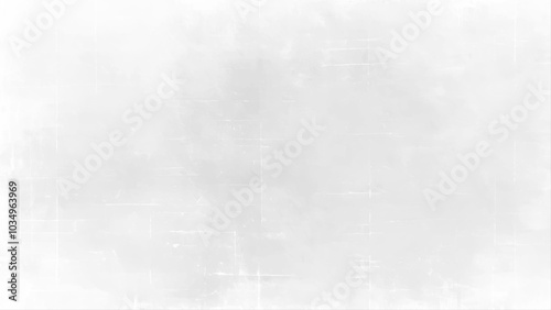 White old concrete wall grunge texture - wide banner format background with copy space for text. Decorative white putty background. Wall texture with filler paste applied with spatula, chaotic dashes 