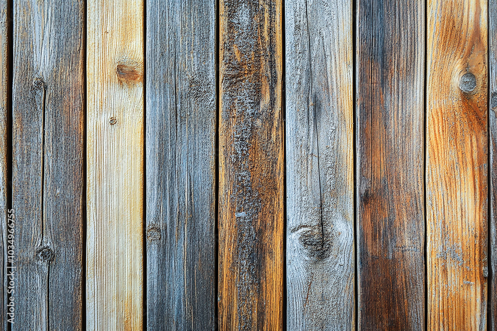 Naklejka premium Old Wooden Plank background. Wood texture. top view Wood plank texture Background. Wood art. vintage Wood texture