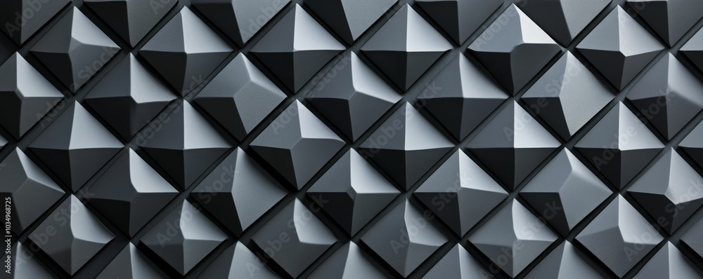 Gray pyramid pattern on dark surface. Gray pyramid pattern on dark surface.
