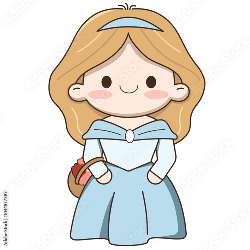 Cinderella Chibi Illustration photo