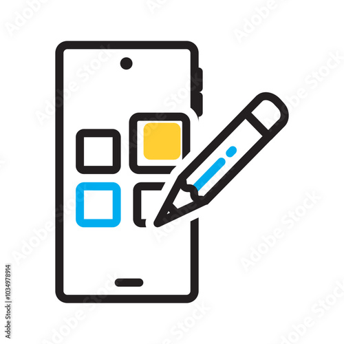 Vector multicolor icon for Widgets